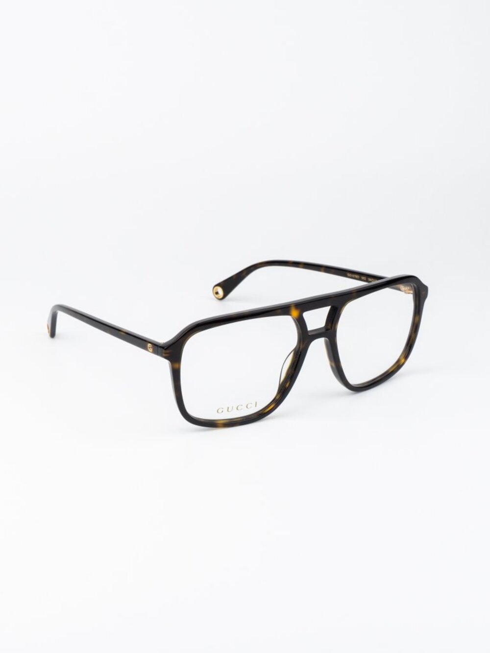 Gucci Men Eyeglasses Havana Pilot GG1078O 003 NEW AUTHENTIC